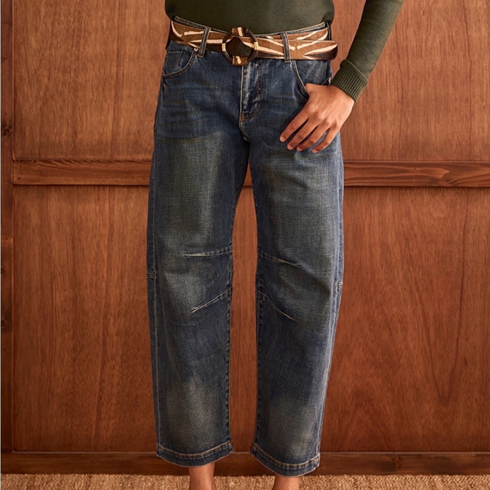 CAbi Dark Blue Ankle Jeans